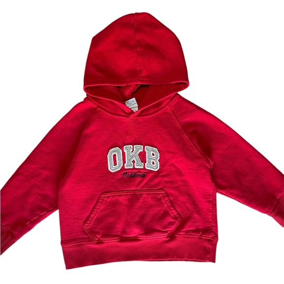 Oshkosh B’gosh Red Pullover Hoodie Boys 4T - Picture 1 of 8